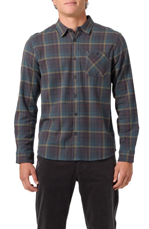 O'neill Redmond Plaid Flannel Button-up Shirt In Gray