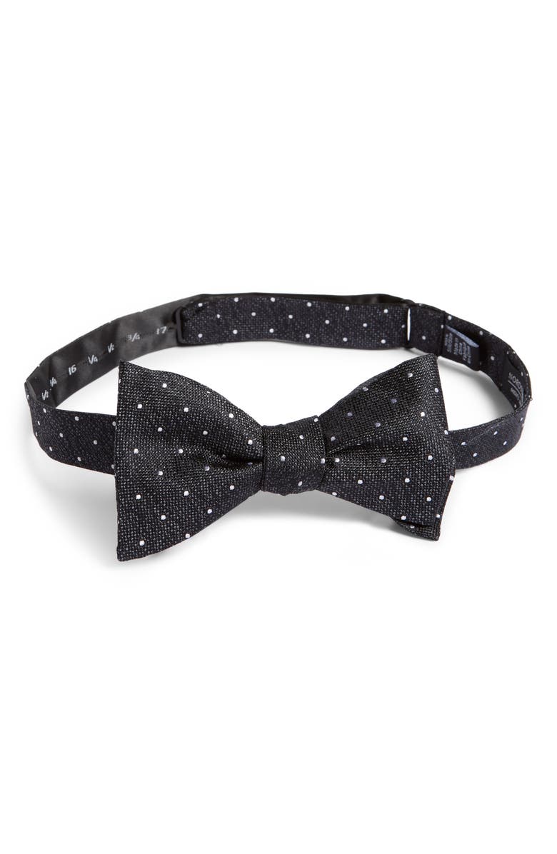NORDSTROM MEN'S SHOP Polka Dot Silk Bow Tie, Main, color,