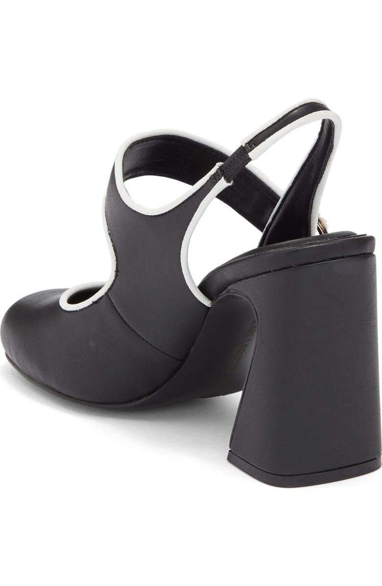 KARL LAGERFELD PARIS Piermont Slingblack Pump, Alternate, color, Black/ Bright White