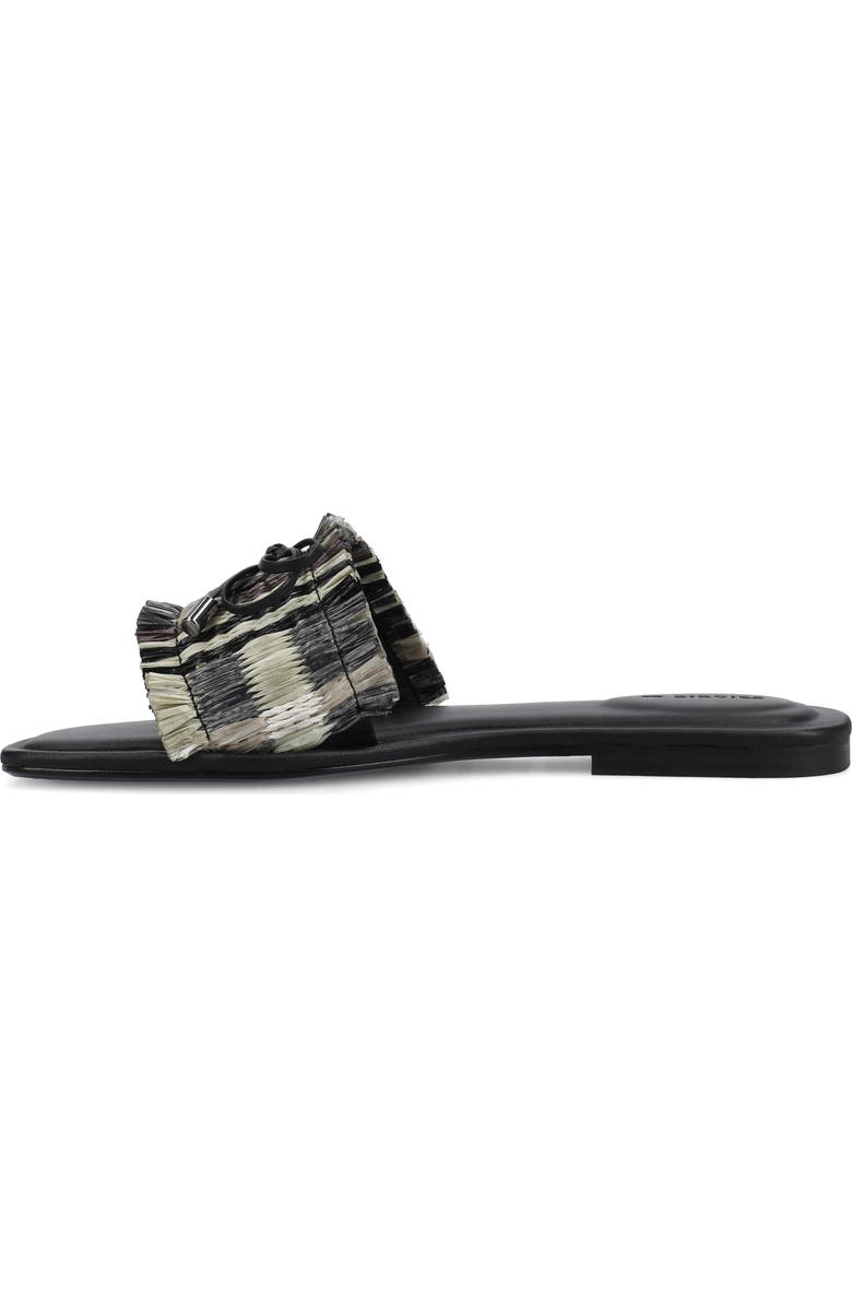 Birdies The Kiwi Bow Sandal, Alternate, color, Black Multi Raffia