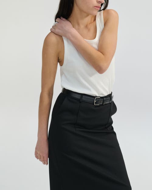 Almina Concept Relaxed Ribbed Tank Top In White