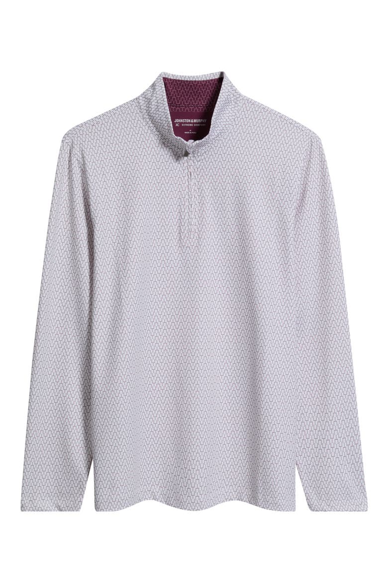 Game Day XC+™ Goal Post Print Quarter Zip Pullover, Alternate, color, BURGUNDY