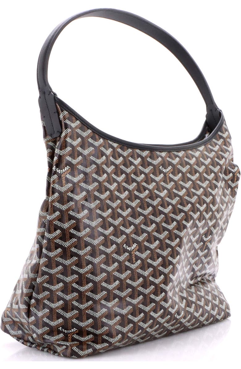 Pre-Owned Goyard Boheme Hobo Coated Canvas, Alternate, color, Black