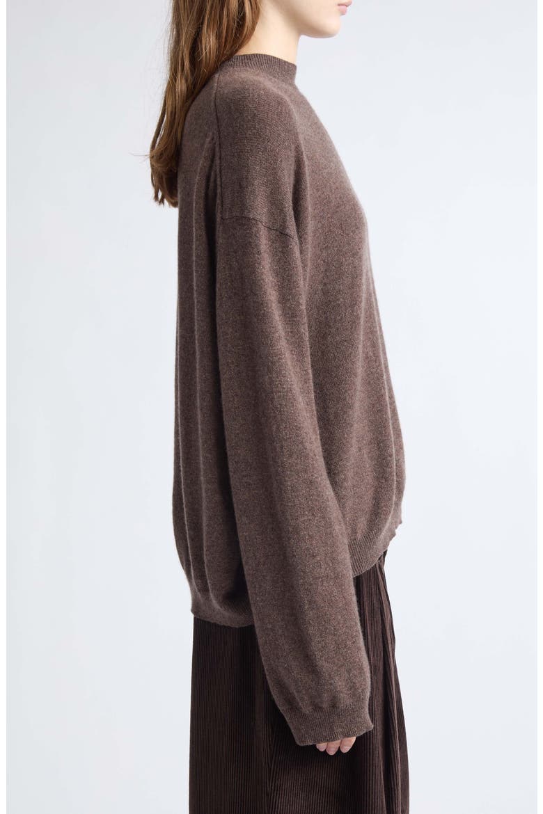 The Boxy Mockneck Cashmere Sweater, Alternate, color, TAUPE