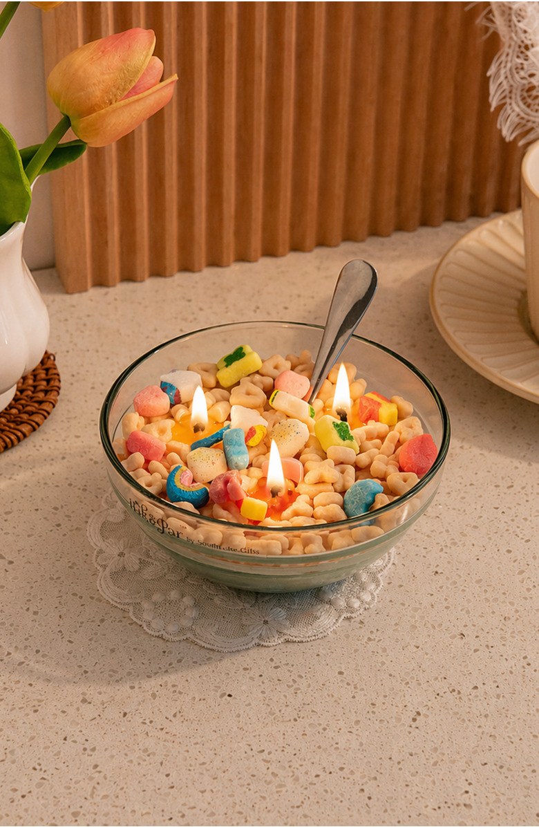 Southlake gifts Lucky Charms Cereal Candle 2.0, Alternate, color, Off-White / Multicolor