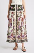 FARM Rio Rococo Floral Midi Skirt