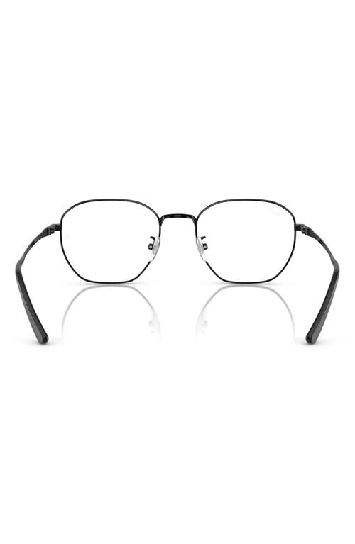 Ray Ban Ray-ban 53mm Irregular Optical Glasses In Black