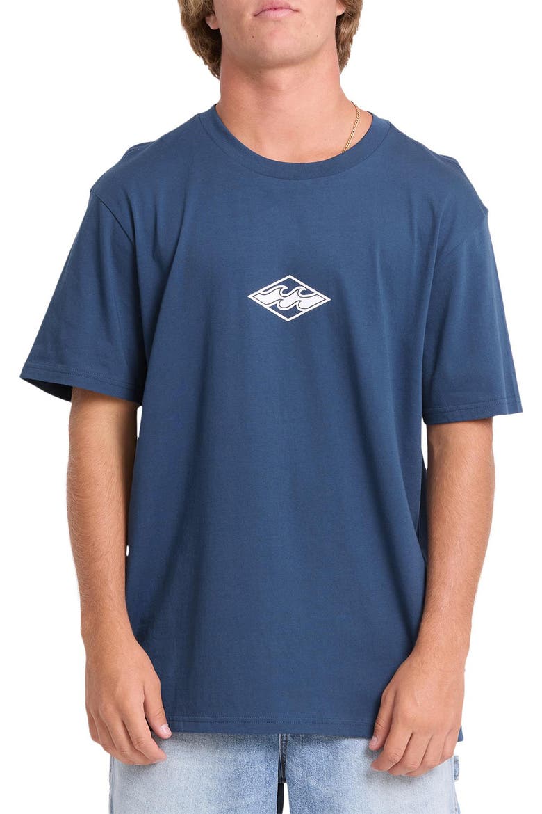 Mainstay Premium Graphic T-Shirt, Main, color, DARK DENIM