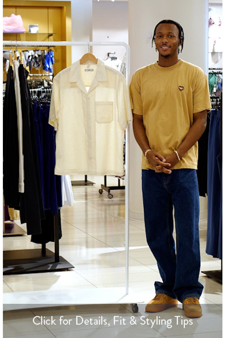 Oversize Cotton & Linen Camp Shirt video