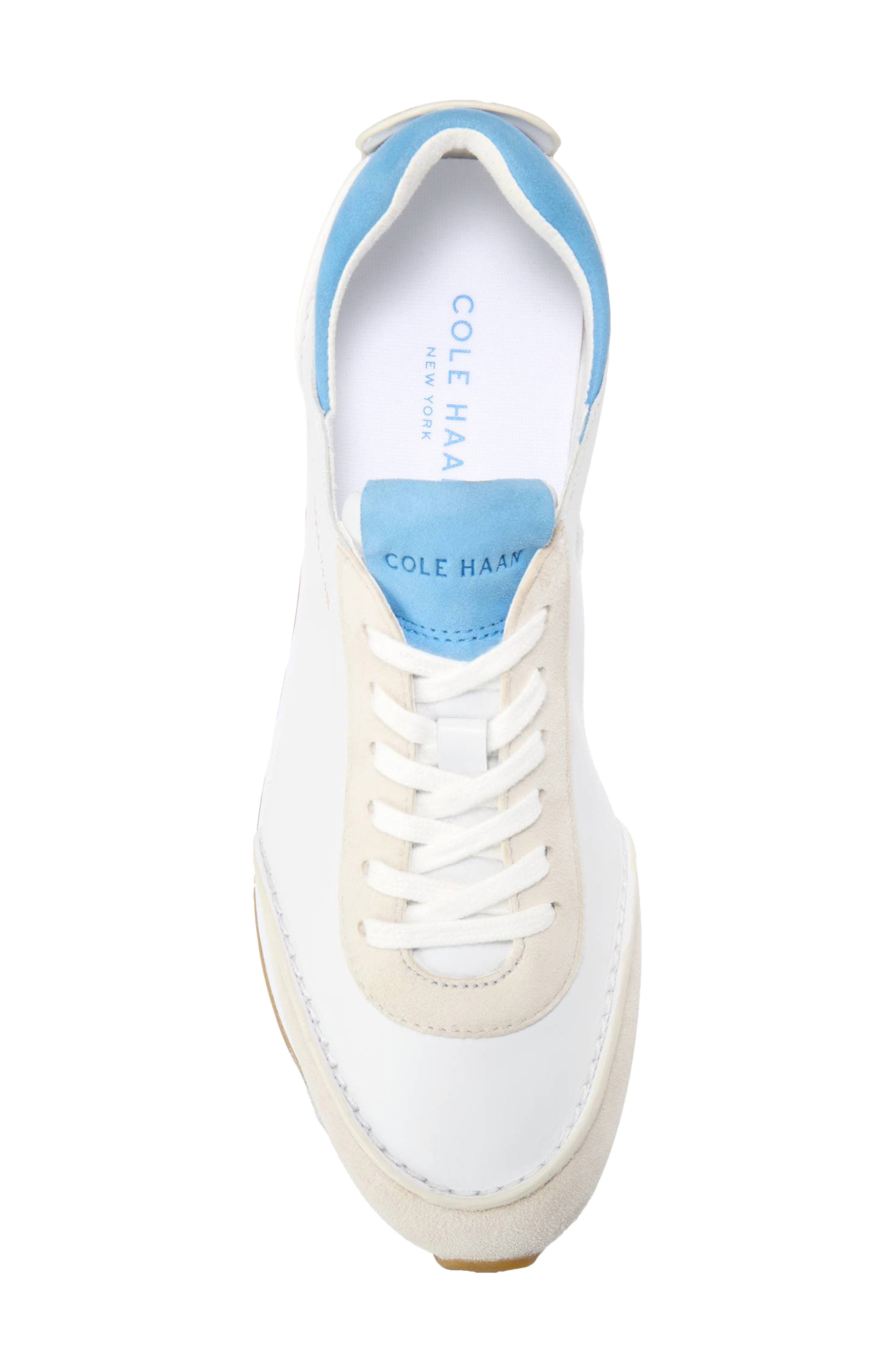 Cole Haan GrandPro LP Runner Energyweave Sneaker, Alternate, color, White /Silver Birch/Azure Blue