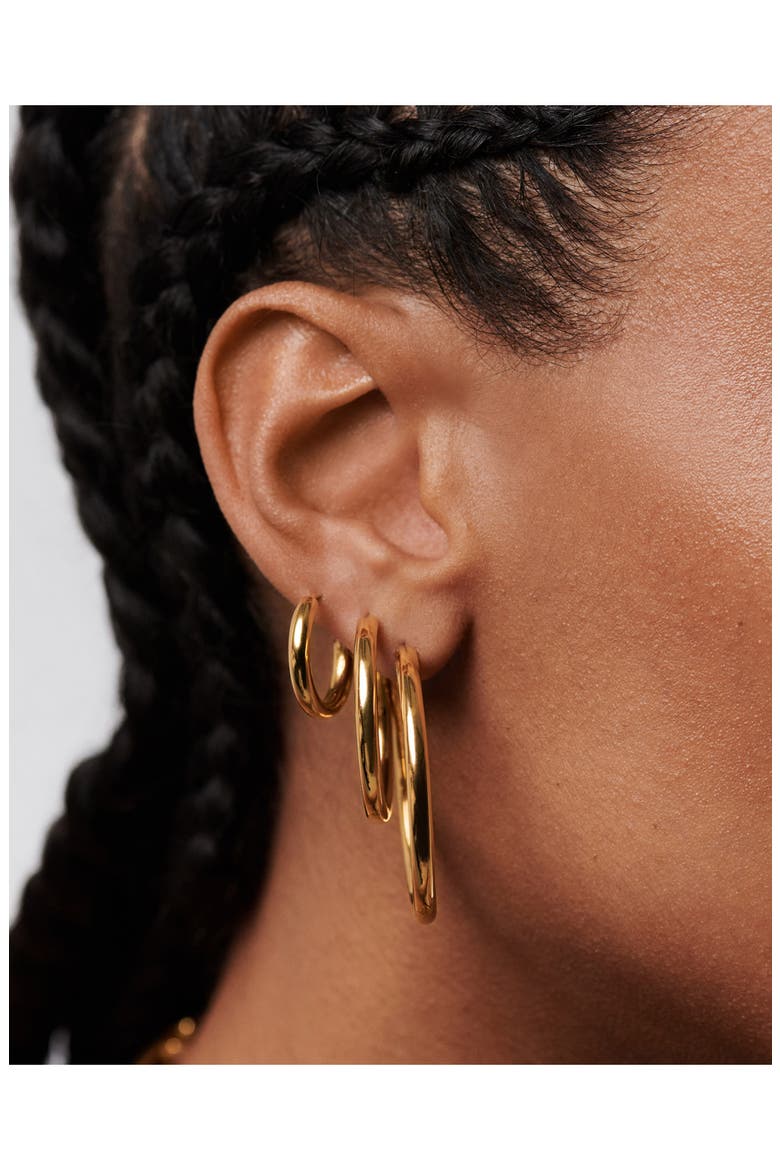 Medium Hoop Earrings, Alternate, color, GOLD