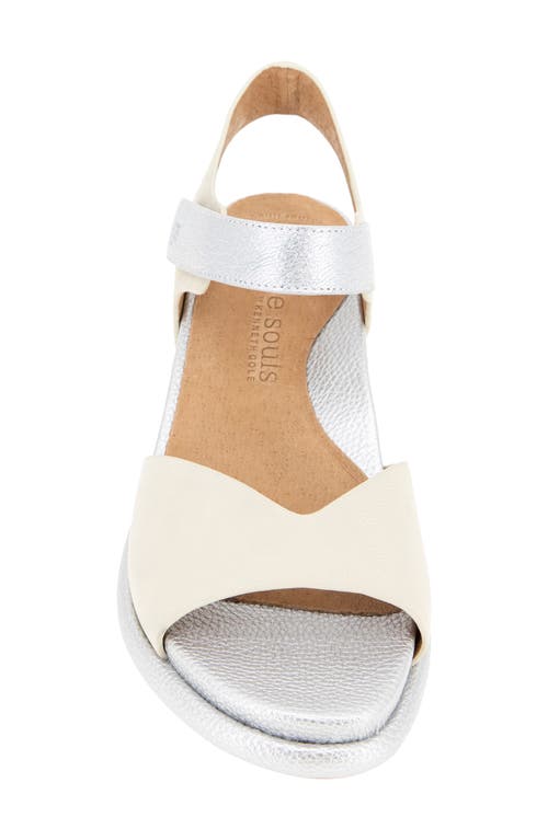 Shop Gentle Souls By Kenneth Cole Gentle Souls Jalleen Wedge Sandal In Stone Nubuck