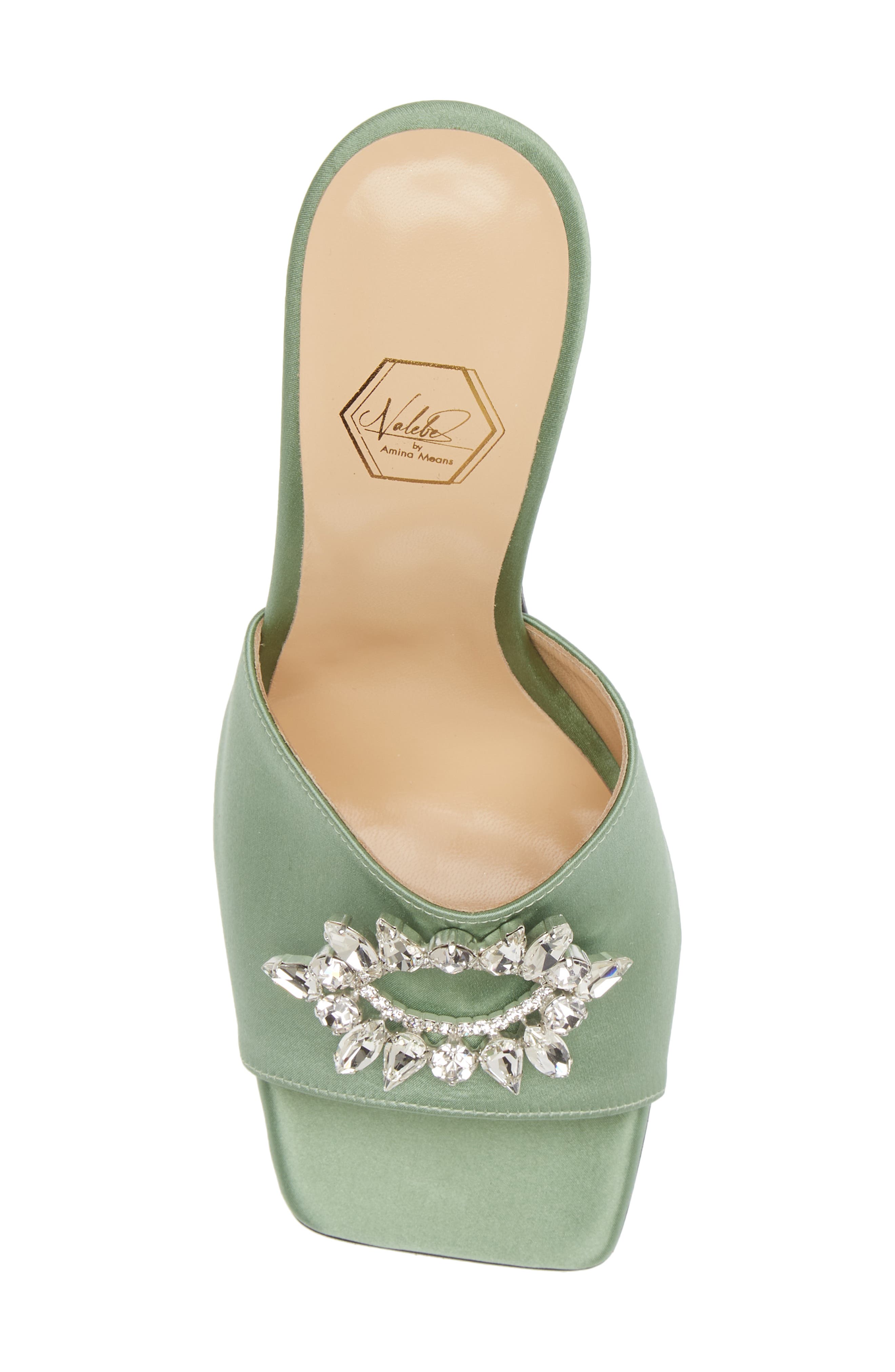 Aurum Crystal Embellished Sandal, Alternate, color, MINT GREEN