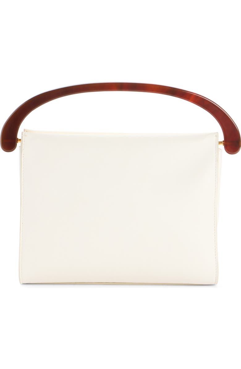 Dries Van Noten Leather Top Handle Bag, Main, color, Pearl 12