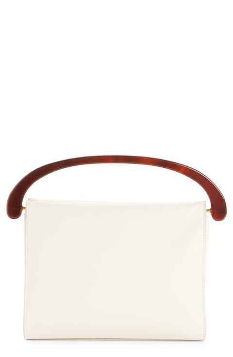 Leather Top Handle Bag