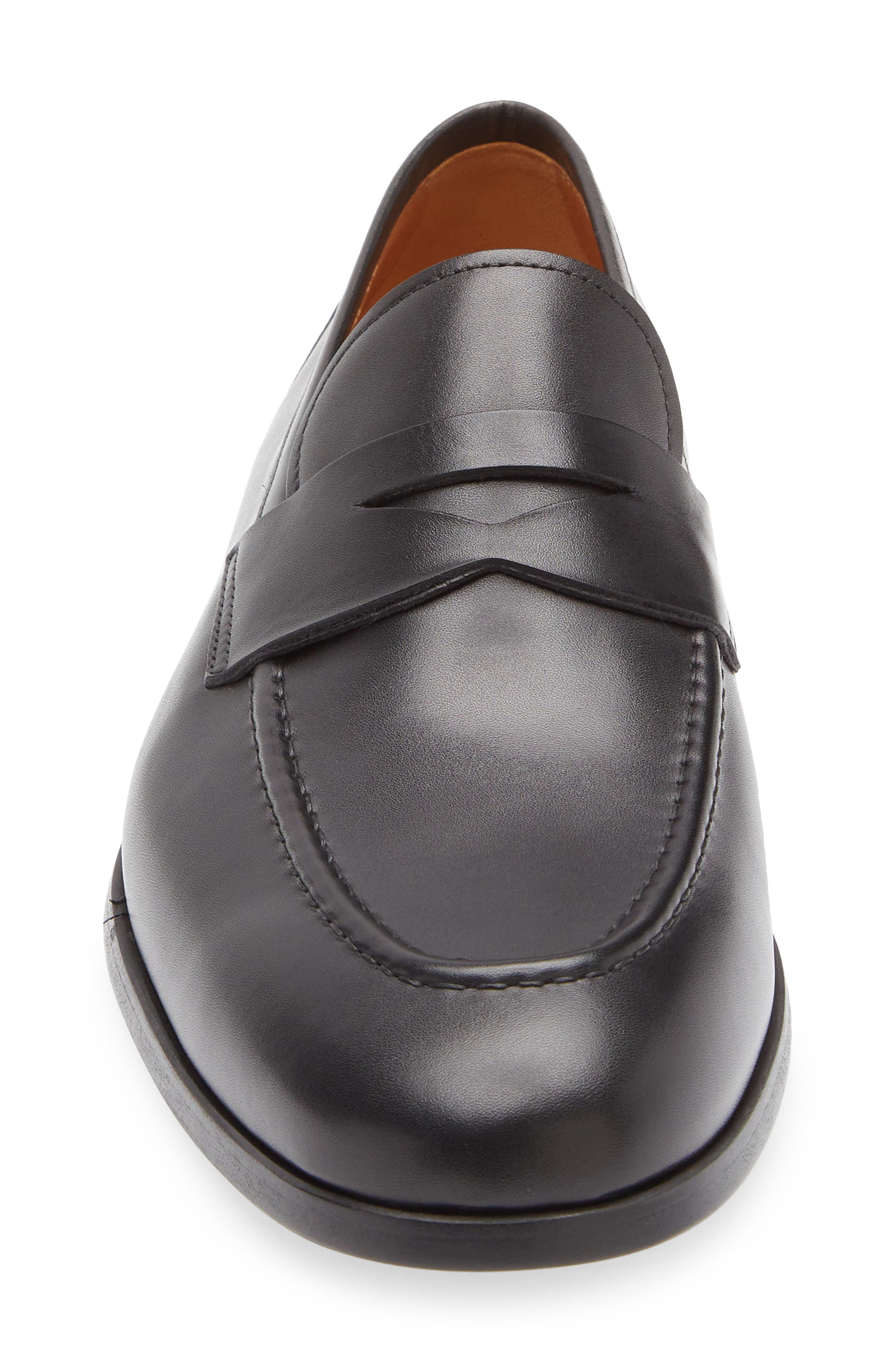 Magnanni Magico Penny Loafer, Alternate, color, Black/ Black