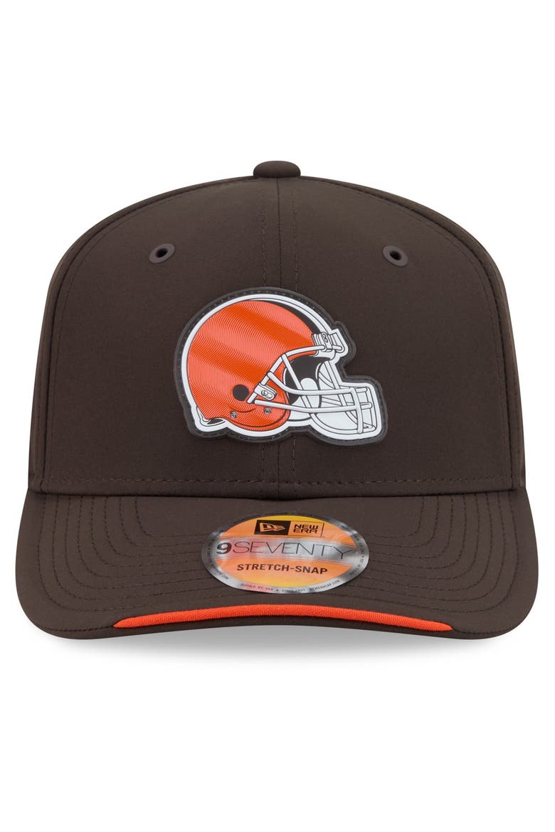 Men's New Era Brown Cleveland Browns 2026 Sideline 9SEVENTY Adjustable Hat, Alternate, color, Brown