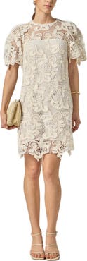 English Factory Embroidered Floral Minidress