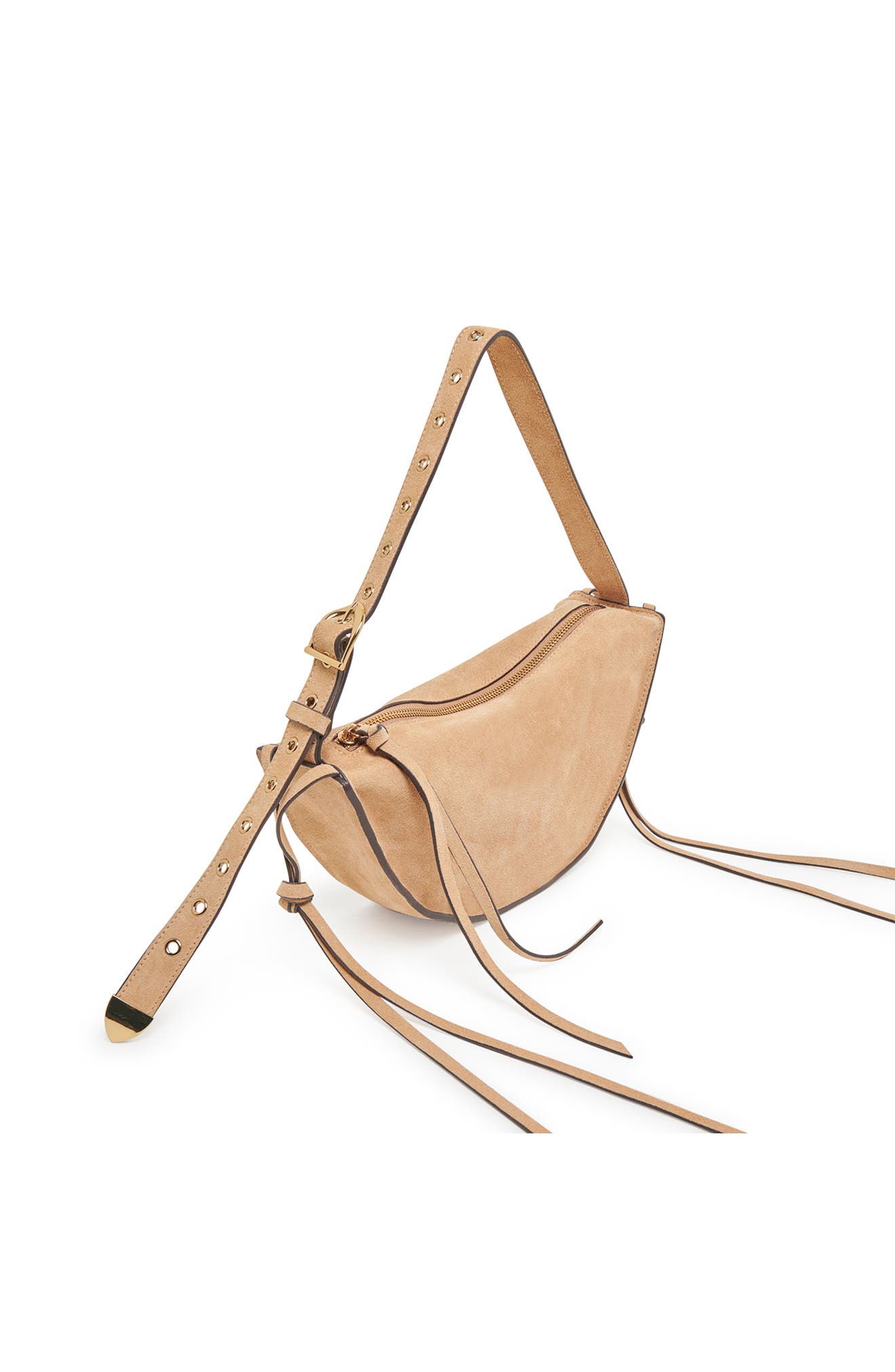 Dolce Vita Verona Leather Shoulder Bag, Alternate, color, Beige