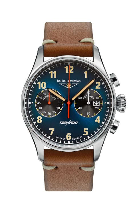 Aviation Tornado - 42mm, Blue Dial, Chronograph, Pilot Watch