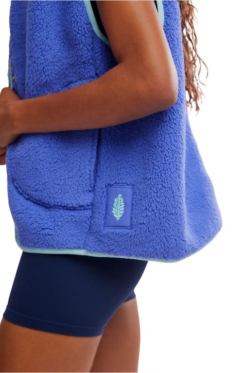 Free People Mountain High Water Resistant Vest In Blue