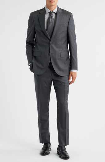Peter Millar Flynn Classic Fit Plaid Wool Suit