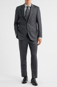 Peter Millar Flynn Classic Fit Plaid Wool Suit
