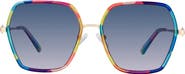 KG Kurt Geiger 59mm Gradient Geometric Sunglasses