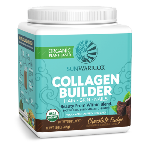 Organic Collagen Builder Powder, Chocolate Fudge, 495g tub