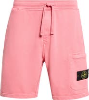Stone Island Cotton Fleece Cargo Bermuda Shorts