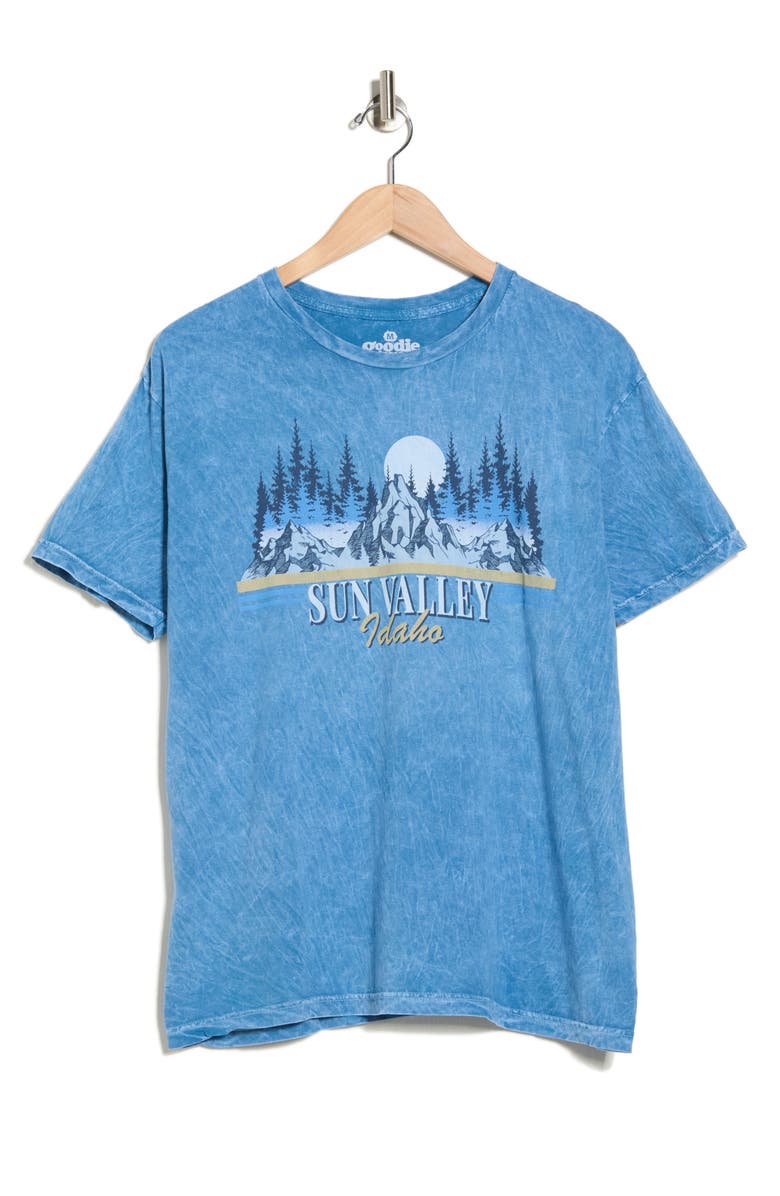 Goodie Two Sleeves Sun Valley Idaho Cotton Graphic T-Shirt, Alternate, color, Dark Blue