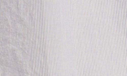 Lucky Brand Stripe Short Sleeve Cotton Poplin Button-up Shirt