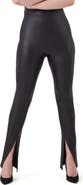 SPANX® Faux Leather Front Slit Leggings