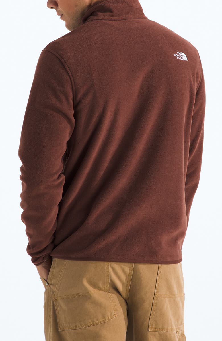The North Face Glacier Fleece Quarter Zip Pullover, Alternate, color, Ember Soil