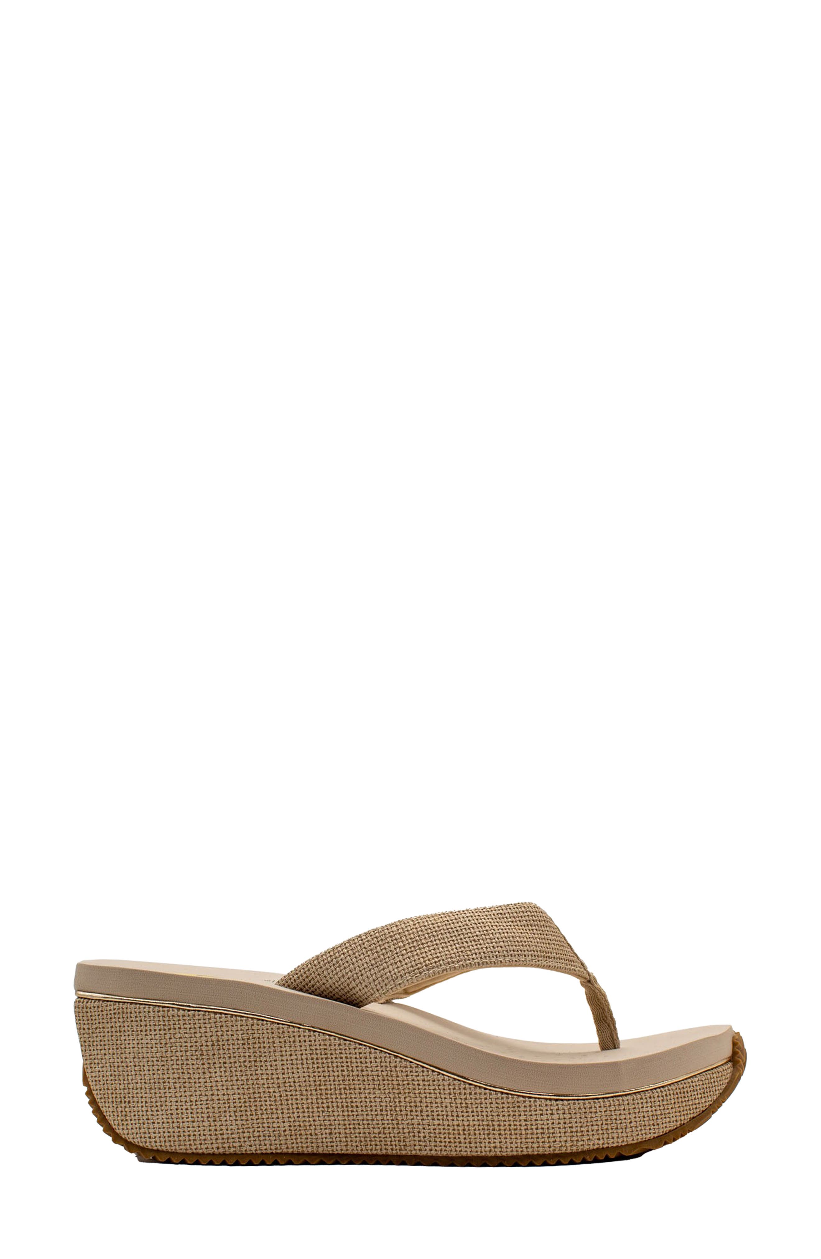Volatile Lantern Platform Wedge Flip Flop, Alternate, color, 