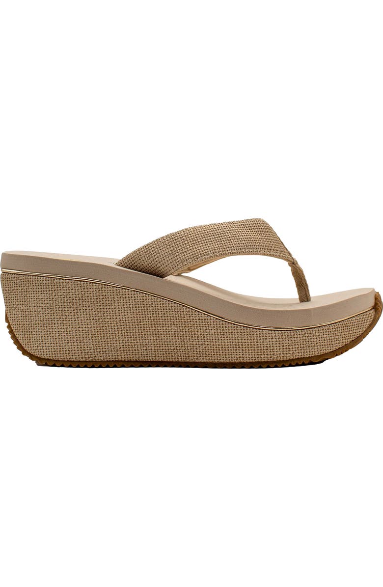 Volatile Lantern Platform Wedge Flip Flop, Alternate, color,