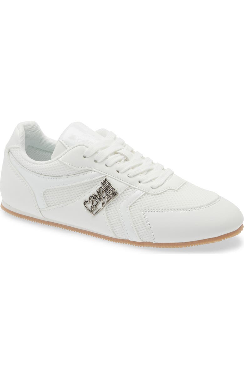 Roberto Cavalli Mesh Panel Training Sneaker, Main, color, White