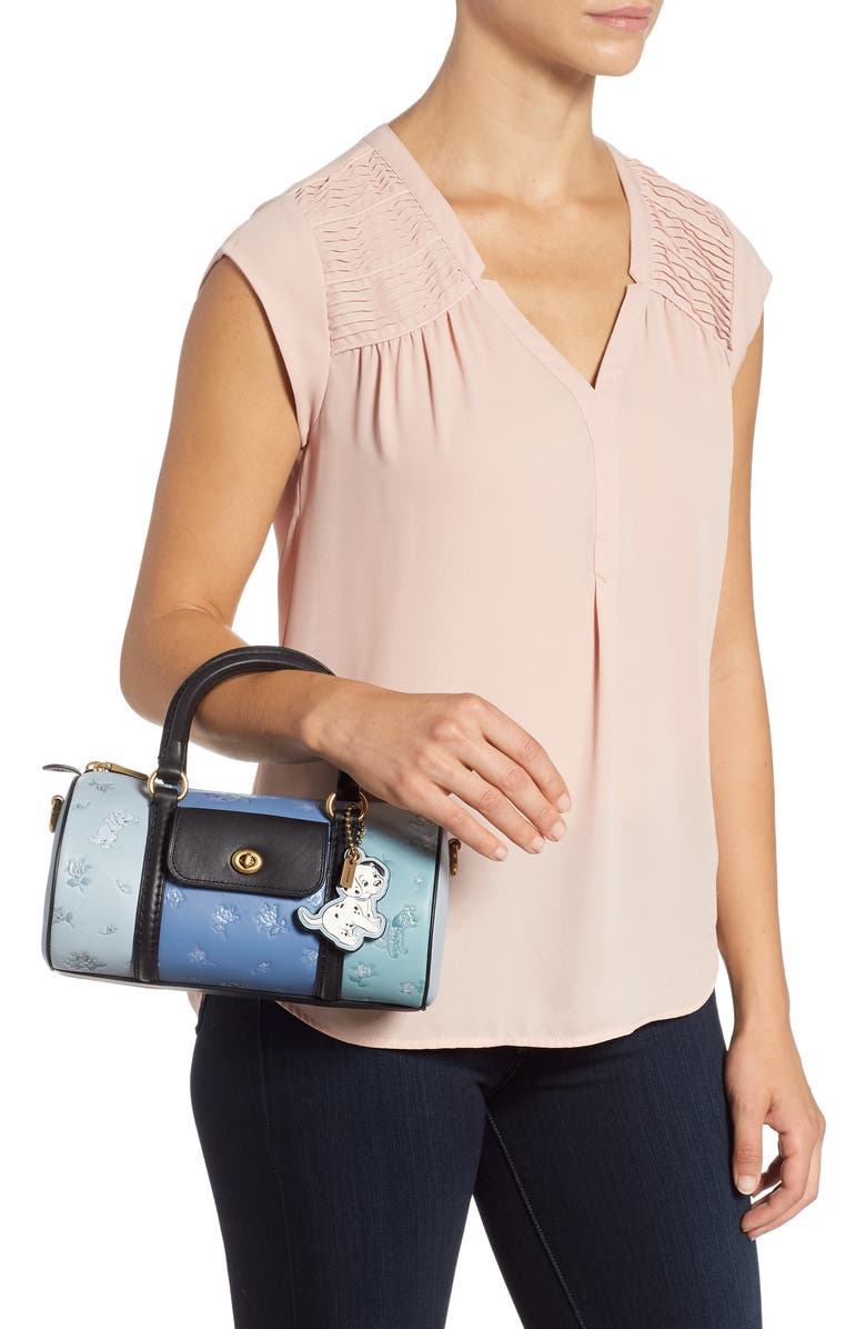 COACH Disney x COACH 101 Dalmatians Leather Barrel Bag, Alternate, color,