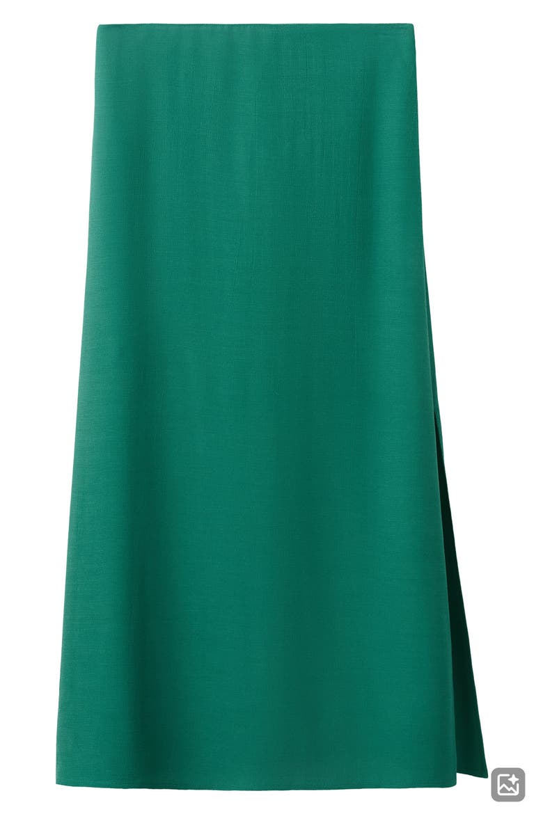 Solid Maxi Skirt, Alternate, color, GREEN