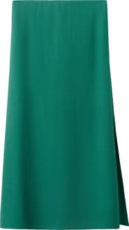 MANGO TEEN Solid Maxi Skirt