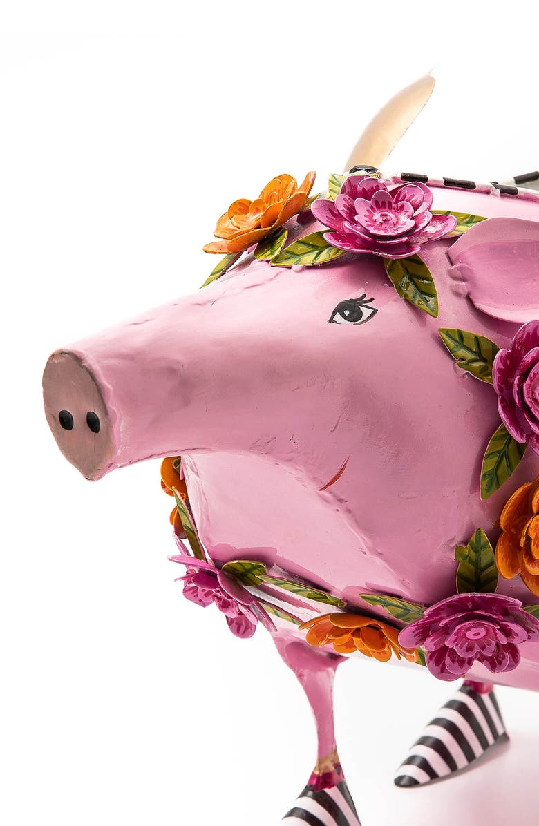 MACKENZIE CHILDS Patience Brewster Portia Pig Planter, Alternate, color, Pink