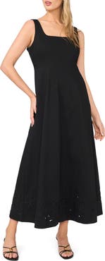 Halogen® Seamed A-Line Maxi Dress