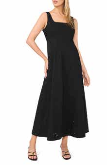 Seamed A-Line Maxi Dress