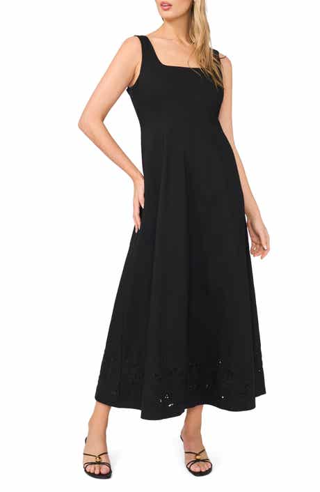 Seamed A-Line Maxi Dress