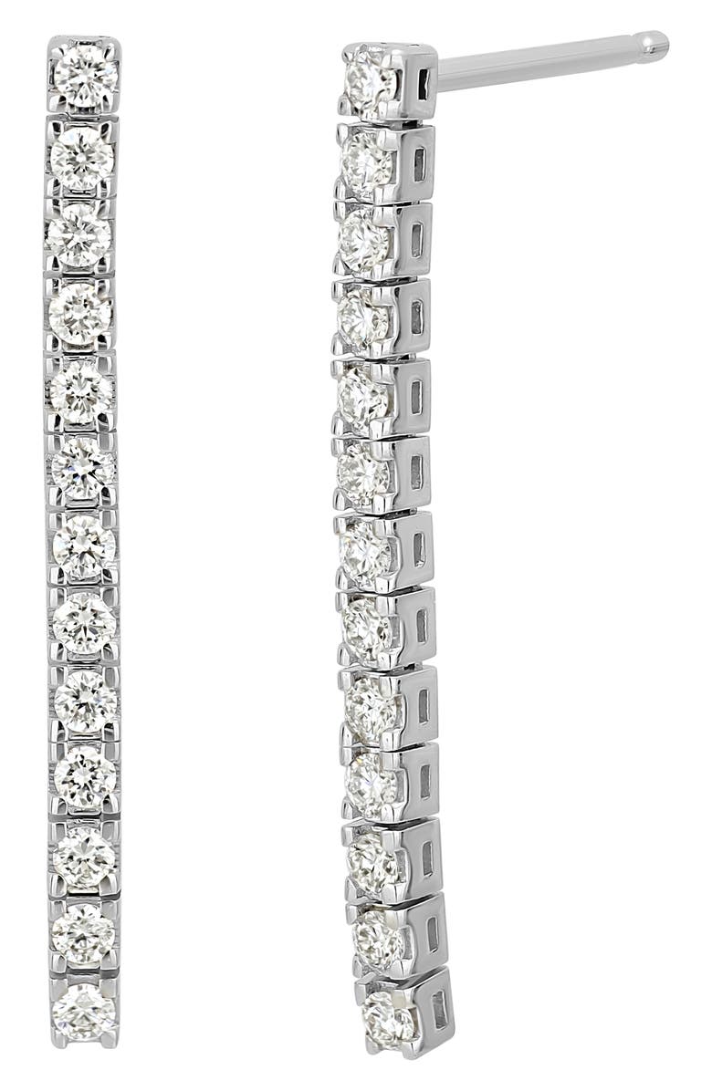 Bony Levy Diamond Linear Drop Earrings, Main, color, 