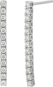 Bony Levy Diamond Linear Drop Earrings