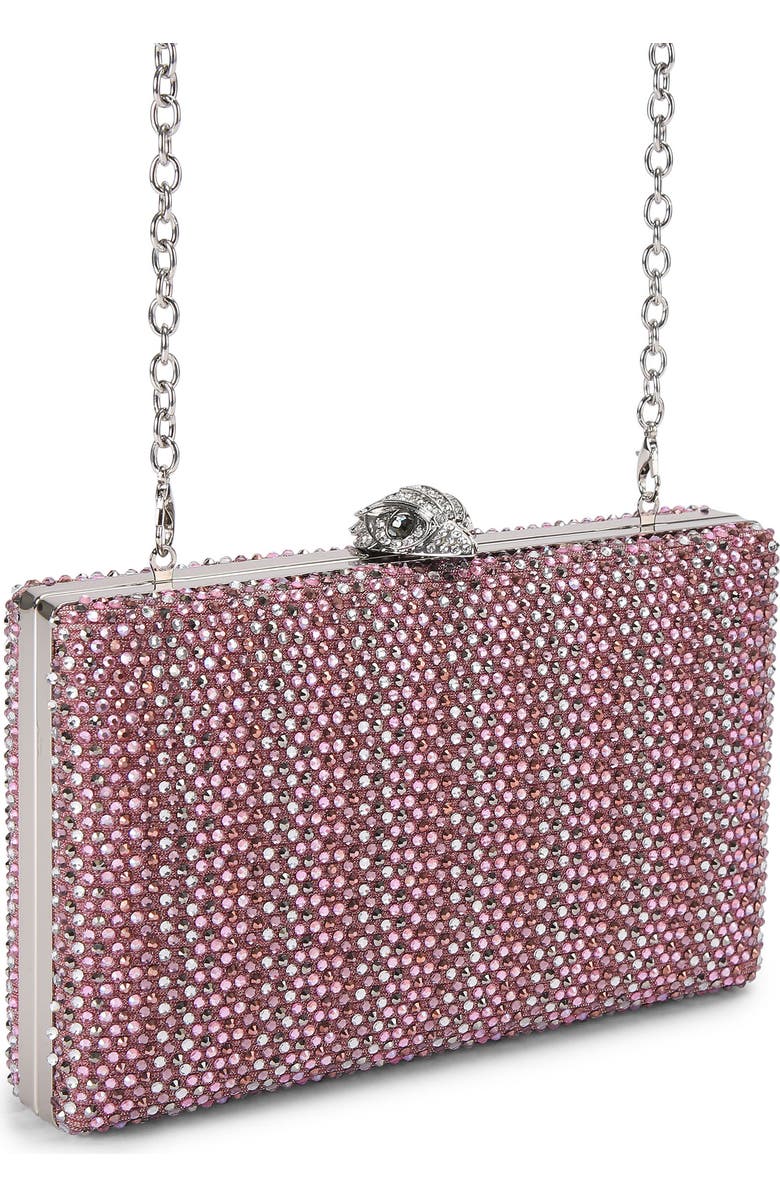 Kurt Geiger London Kensington Crystal Frame Clutch, Alternate, color, Open Pink