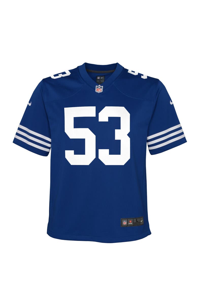 Nike Youth Nike Shaquille Leonard Royal Indianapolis Colts Game Jersey, Alternate, color,
