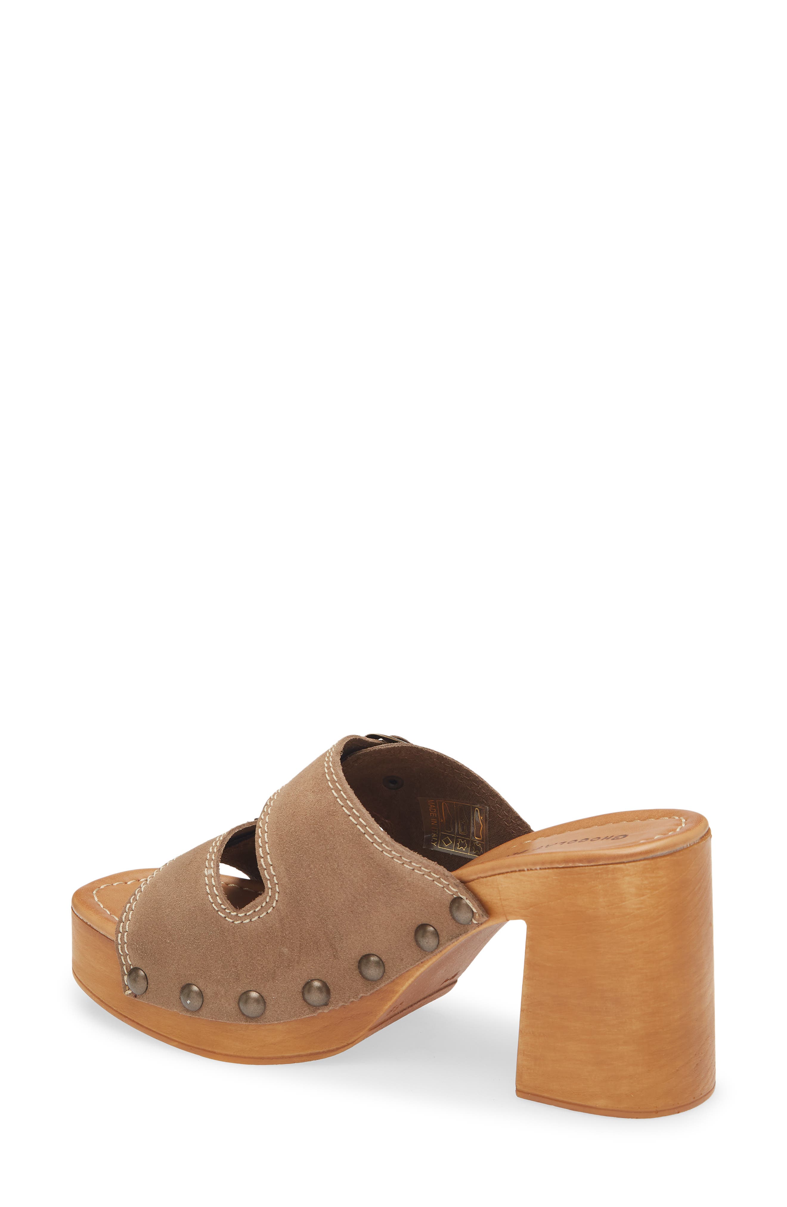 Chocolat Blu Mega Platform Sandal, Alternate, color, Taupe Suede