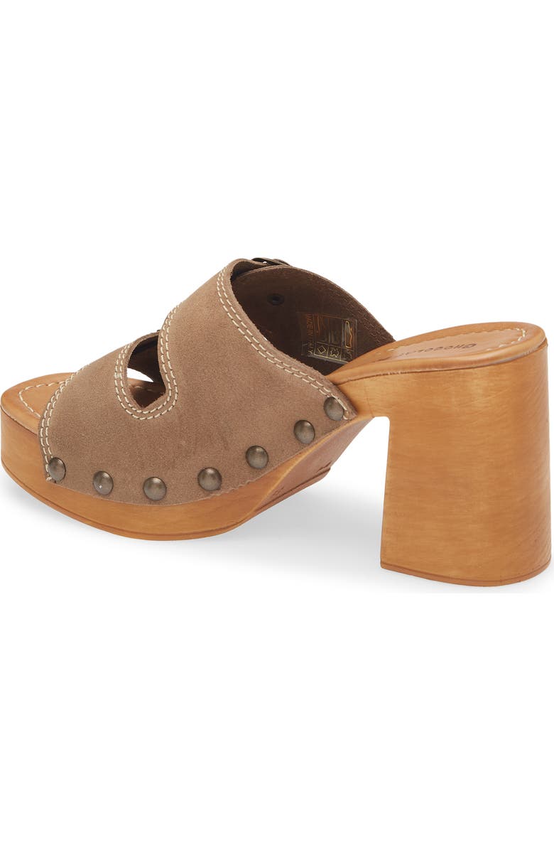Chocolat Blu Mega Platform Sandal, Alternate, color, Taupe Suede